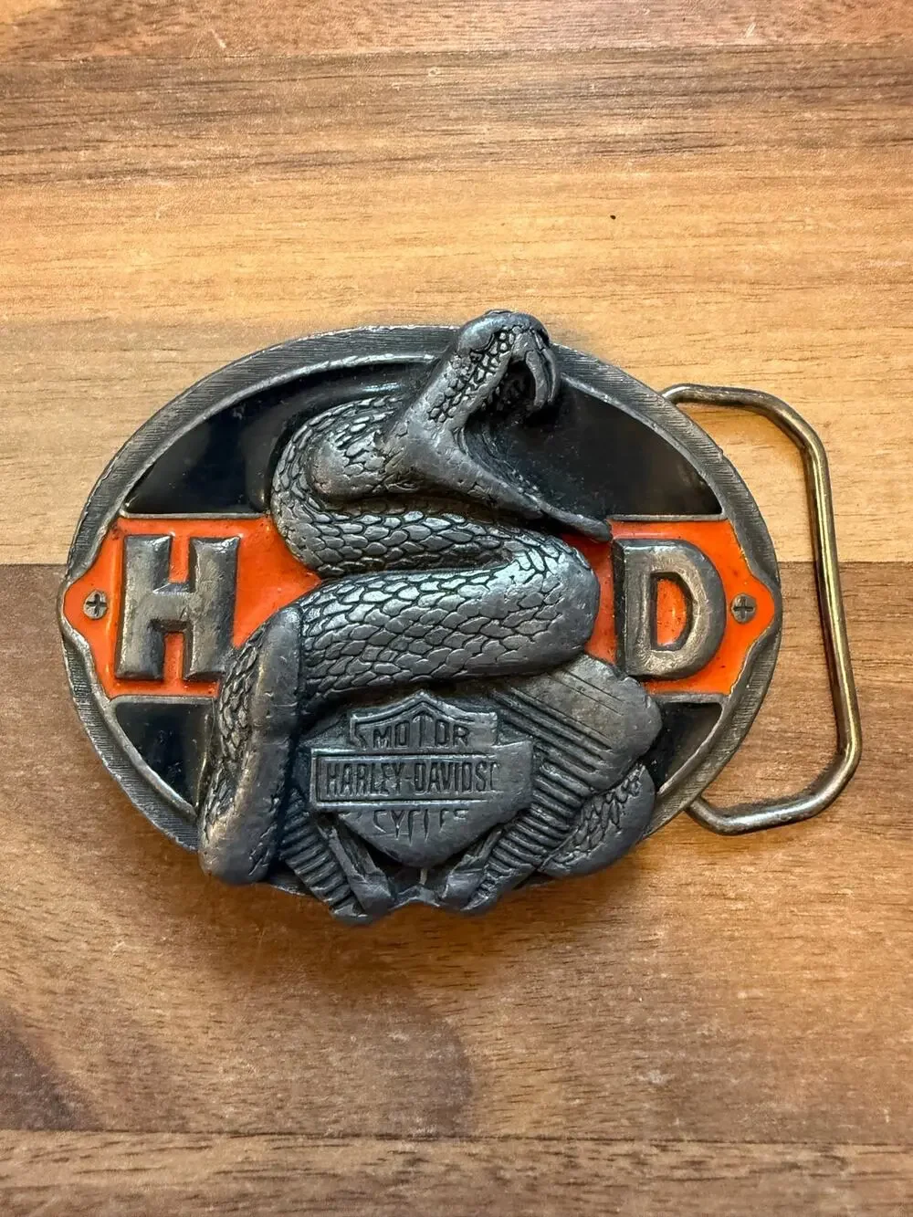 1990 Harley Davidson Snake Belt Buckle